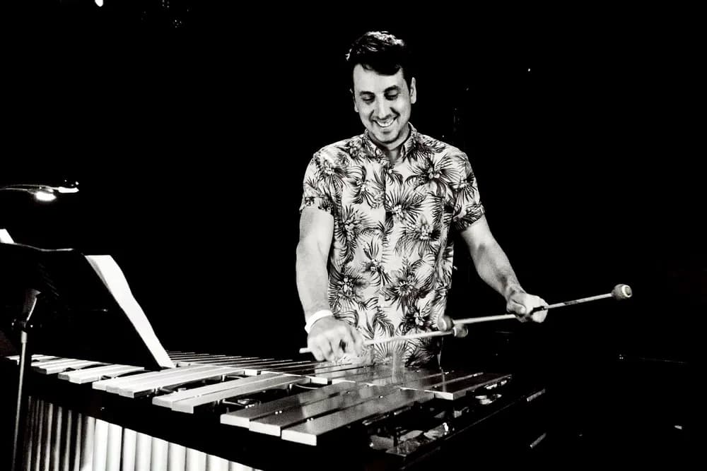 Tim playing vibraphone